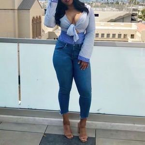 Striped Shirt/ Mini Dress